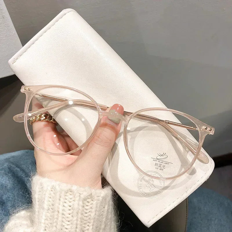 lunettes anti lumieres bleu femmes rose arrondie
