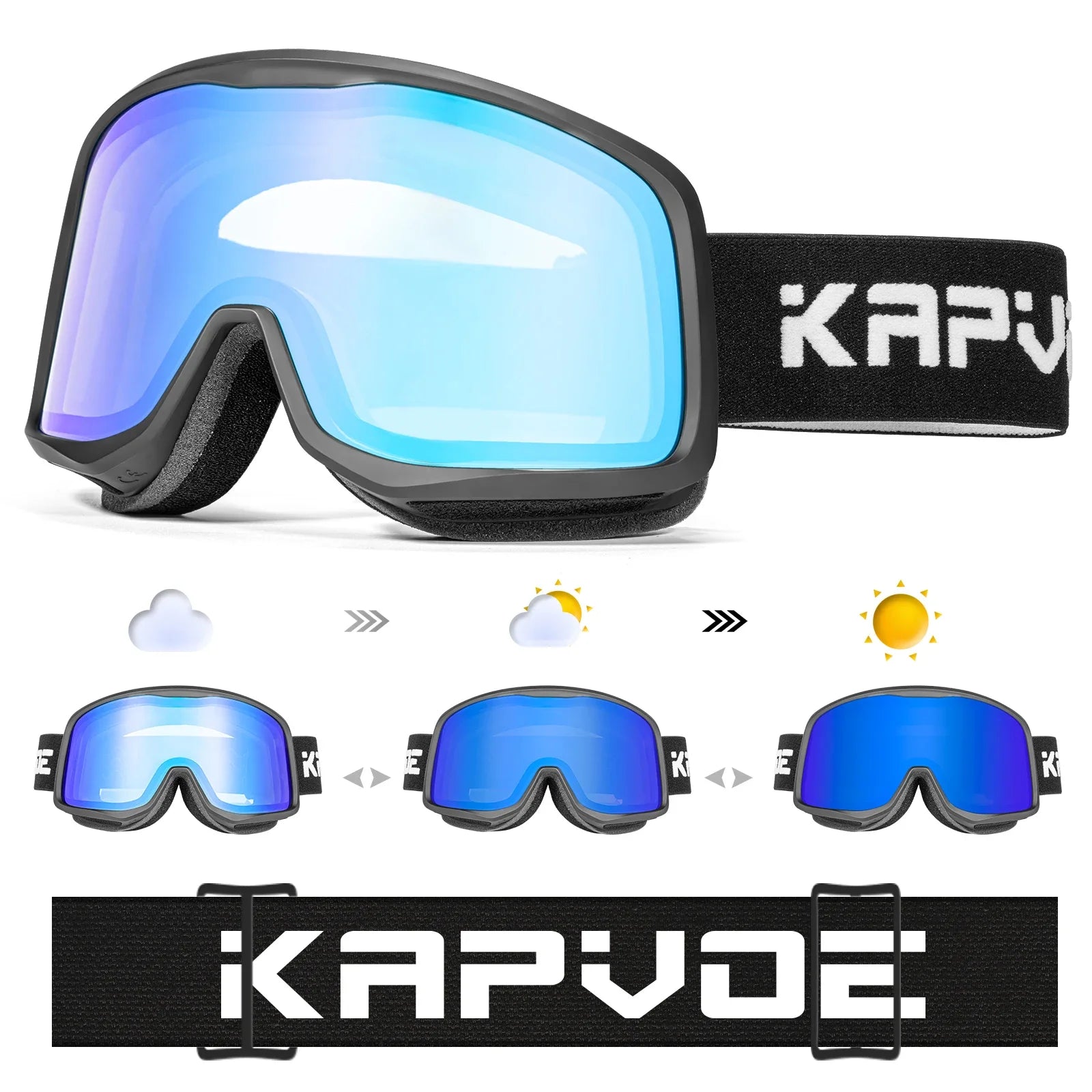 lunettes de Ski avec des ski colorés