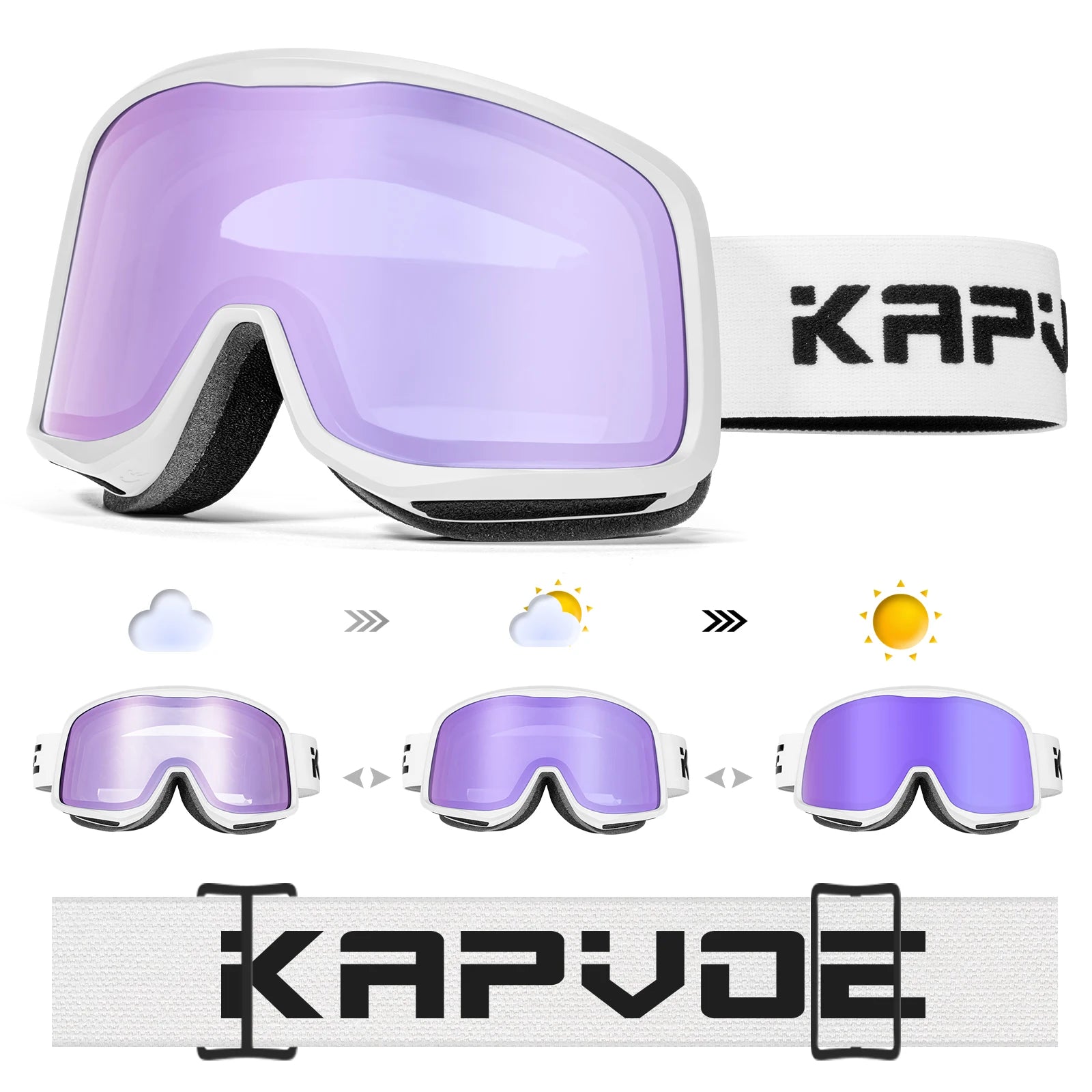 lunettes de Ski avec des ski colorés