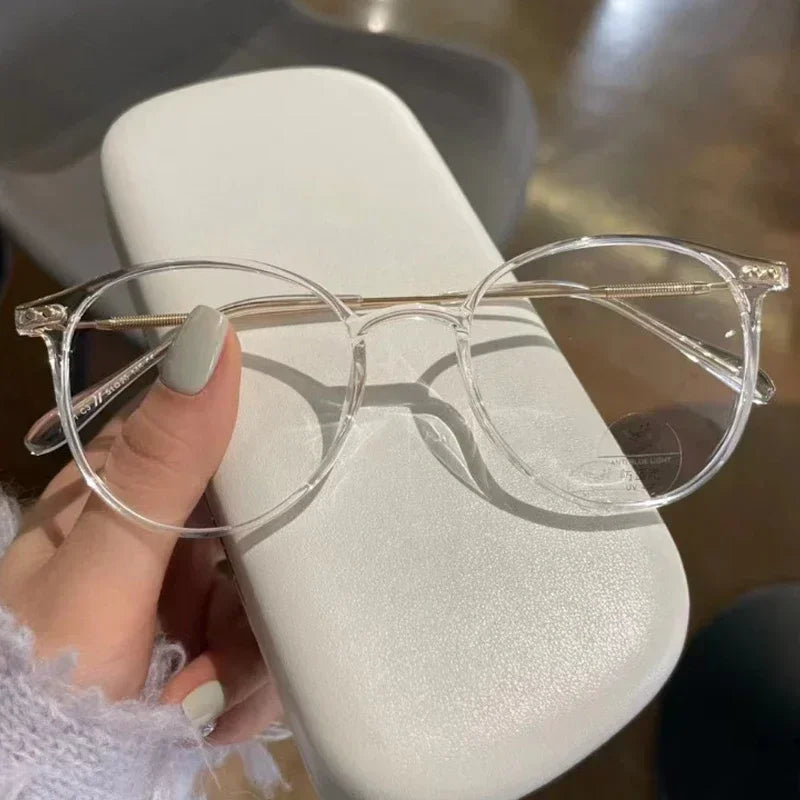 lunettes anti lumieres bleu femmes rose arrondie