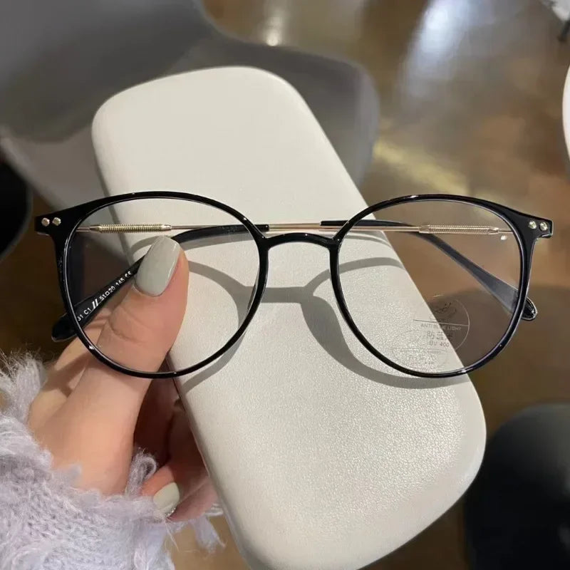 lunettes anti lumieres bleu femmes rose arrondie
