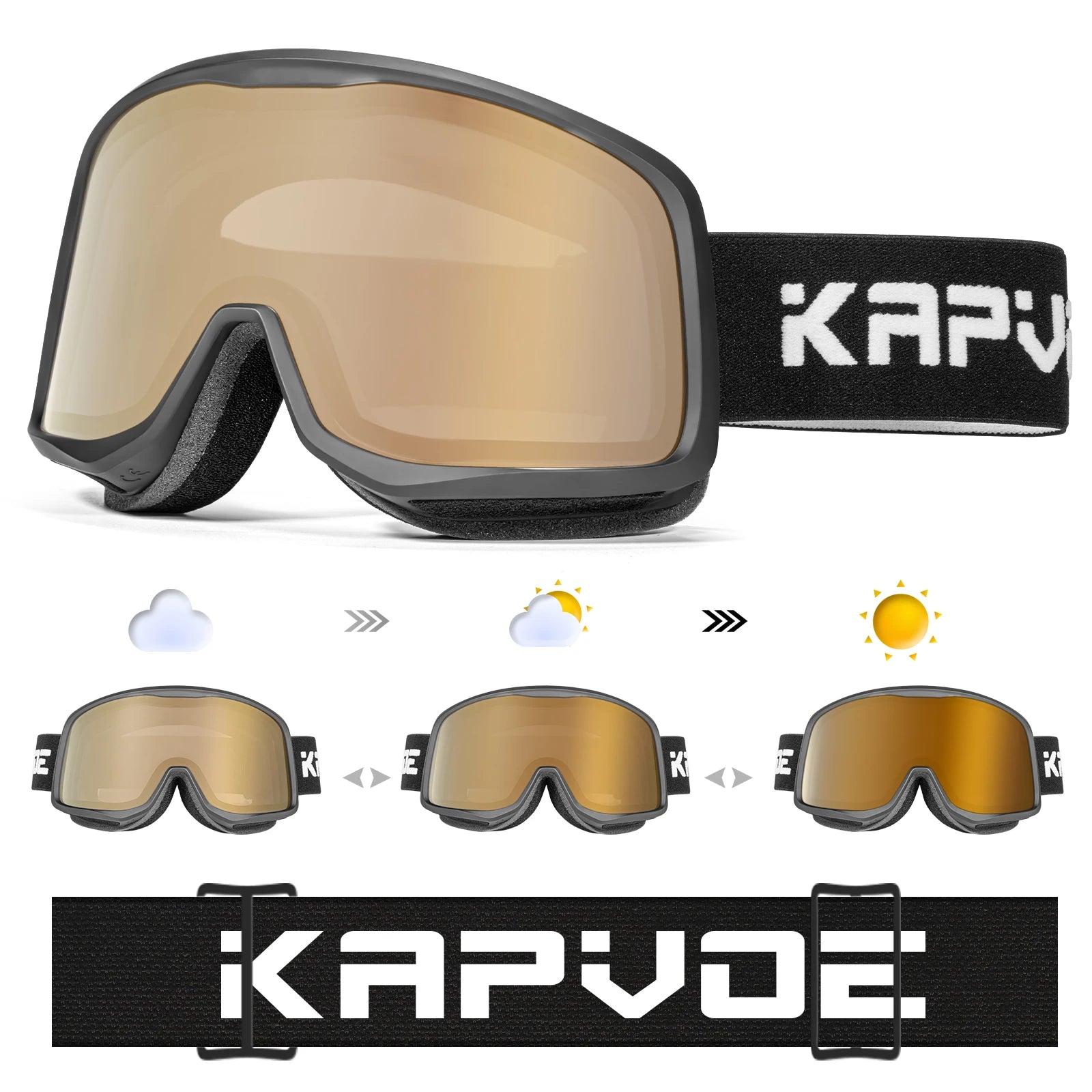 lunettes de Ski avec des ski colorés