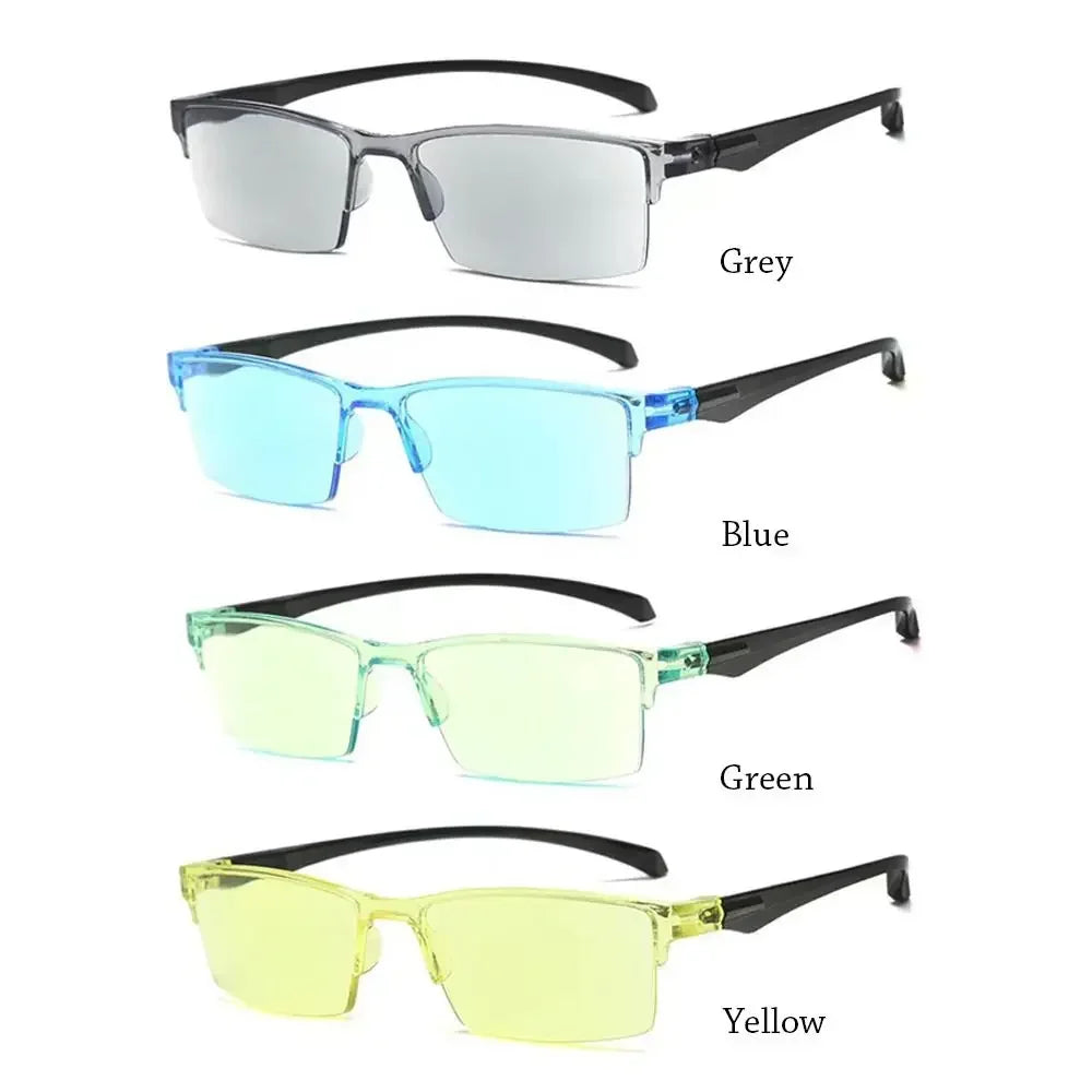 lunettes anti lumieres bleu grise et rectangulaire